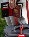 Duo Viajero: Porta Pasaporte + Capri Tag