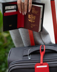 Duo Viajero: Porta Pasaporte + Capri Tag